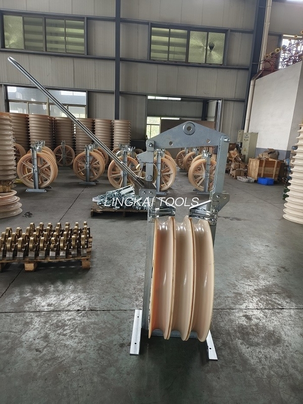 Најлон пет снопови хеликоптер Stringing блокови за проводник Stringing сајт
