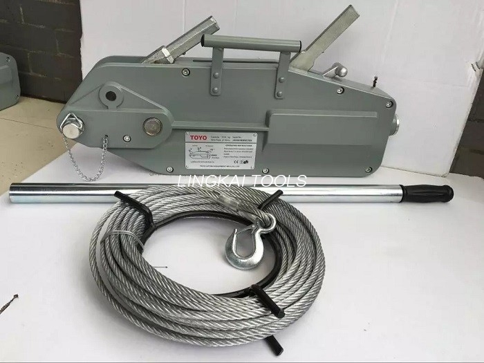 Tirfor Steel Wire Rop Hand Winch Подигање жица со јаже за кревање за кревање